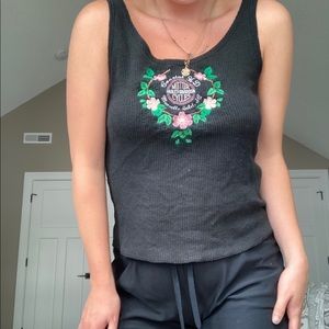 Harley Davidson Ripped Floral Tank Top